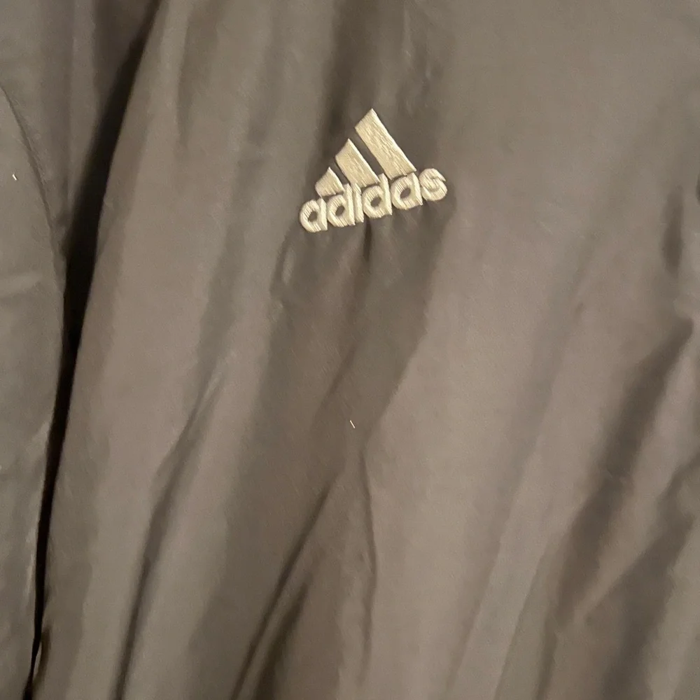Adidas Black Half Zip Windbreaker‎ Jacket Men’s Size L Logo Pullover